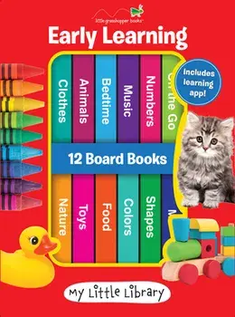 My Little Library: Early Learning - First Words (12 Board Books & Downloadable App!), Boxed set/***
