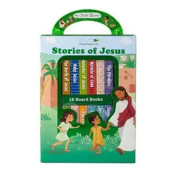 My Little Library: Stories of Jesus (12 Board Books), Hardcover/***