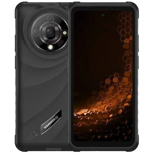 Myphone Smartphone Hammer Iron 6, 4G, 6.56 inch, Octa-core, 6 GB RAM, 128 GB stocare, 48MP+20MP+2MP, 6050mAh, Negru