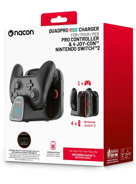 Nacon Charger Quadpro + Rgb Pro Controller & 4 Joy-con