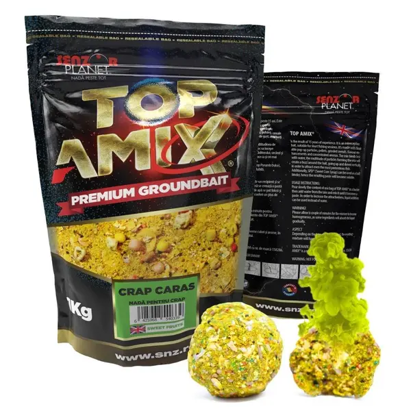 NADA SENZOR PLANET TOP AMIX CRAP/CARAS 1kg -FUMIGENA