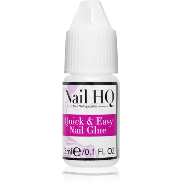 Nail HQ Quick & Easy Nail Glue adeziv pentru unghii 3 ml