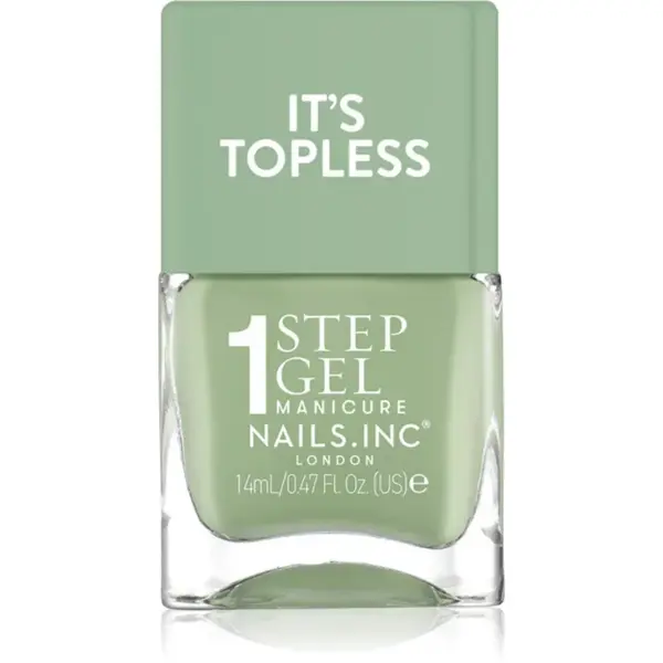Nails Inc. It’s Topless lac de unghii sub forma de gel pentru un efect de lunga durata culoare Iris 14 ml