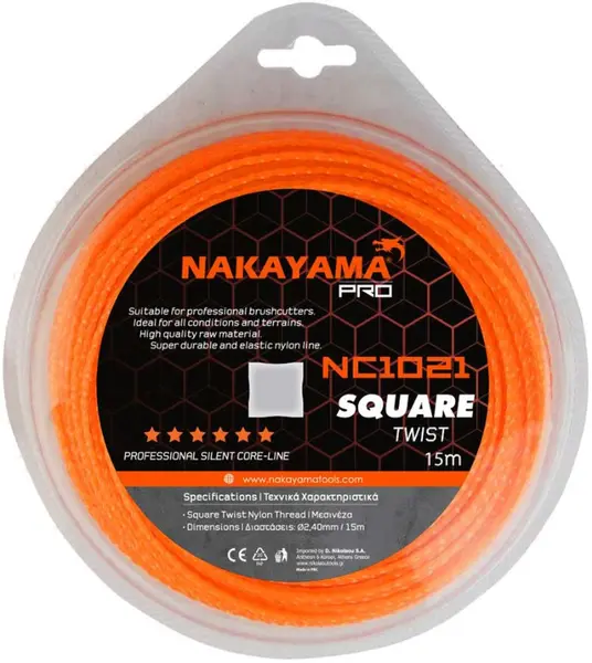 Nakayama - Cablu pătrat răsucit Pro NC1020, 2,0 mm, 15 m