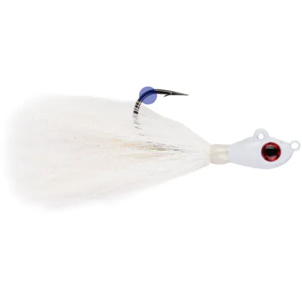Naluca Big Eye Bucktail White Crystal Flash 10g