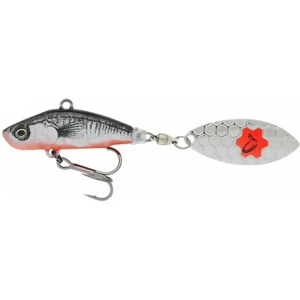 Naluca Spinner 3D Sticklebait Tailspin 7.3cm 13g Sinking Black Red