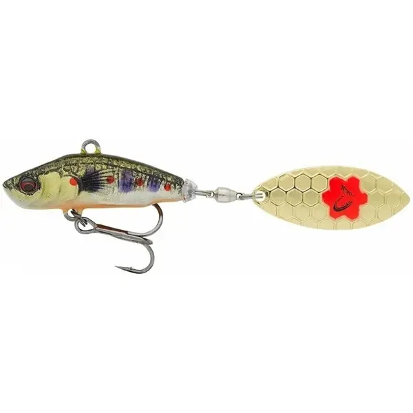 Naluca Spinner 3D Sticklebait Tailspin 8cm 18g Brown Trout Smolt