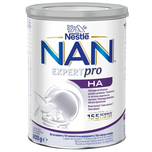 Nan Expertpro HA Lapte Praf de la Nastere, 800 g, Nestle