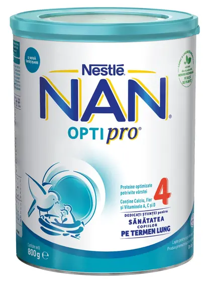 NAN OPTIPRO 4, 800g – Lapte praf copii +2 ani | Nestle
