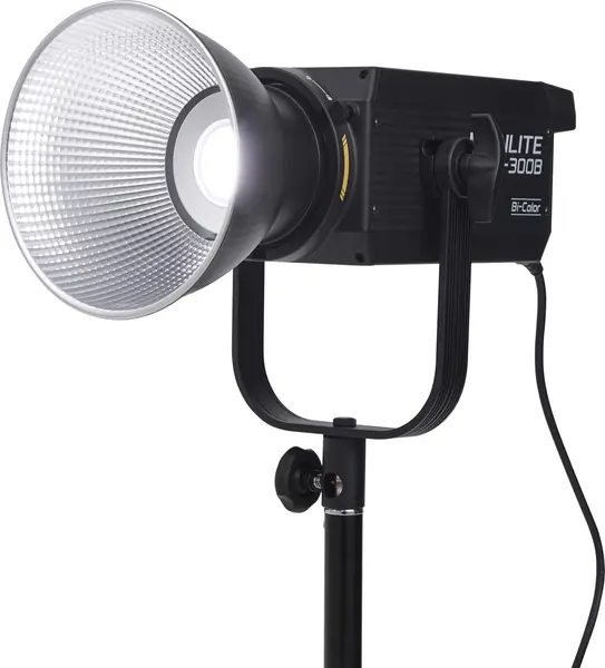 Nanlite FS-300B Lampa Video LED Studio, Putere 350W, Bi-Color, 2700K-6500K, 12 efecte de lumina, Montura Bowens