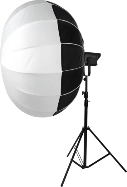 Nanlite LT-120 Lantern Softbox 120 cm, Iluminare Omnidirectionala 270 Grade, Montura Bowens, Include Fuste Control, Alb