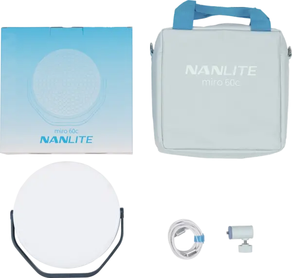 Nanlite Miro 60c LED Full-color Round Panel Light (Midnight Blue)