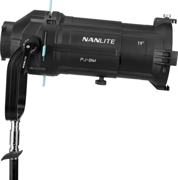 Nanlite Proiector cu montura Bowens unghi de 19° cu lupa