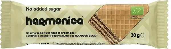Napolitana crocanta fara zahar Bio, 30g, Harmonica