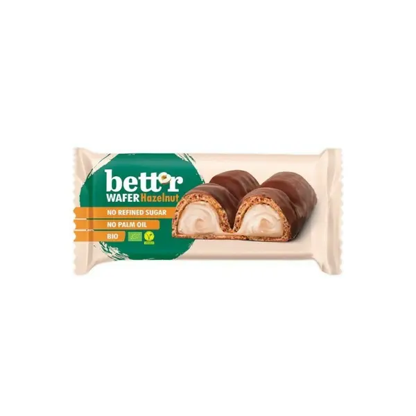 Napolitana cu crema de alune de padure bio 33g Bettr