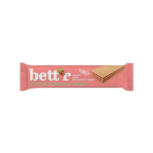 Napolitana cu crema de alune de padure si cacao bio 30g Bettr