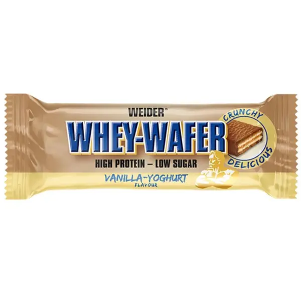 Napolitana proteica cu aroma de vanilie-iaurt Whey Wafer, 35g, Weider