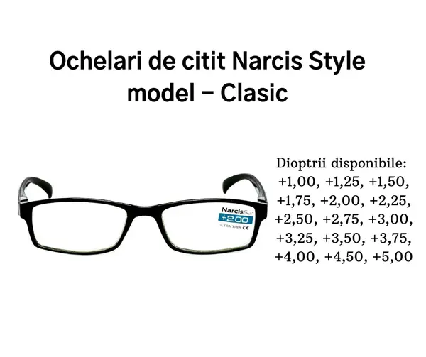 Narcis style ochelari de citit clasici 4,00+ X 1 buc. Pansiprod