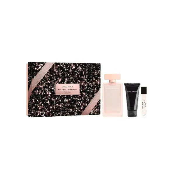 Narciso Rodriguez For Her Musc Nude Set cadou pentru femei Volum EDP 100 ml + EDP 10 ml + 50 ml loțiune de corp