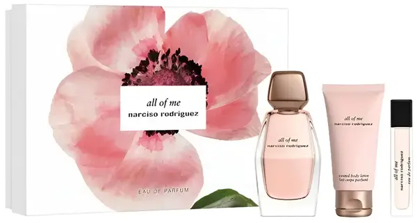 Narciso Rodriguez Kit All Of Me -Apă de parfum , 90 si 10 ml +Loțiune de corp, 50 ml