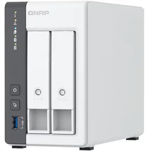 NAS QNAP TS-216G cu procesor ARM 4-core Cortex-A55 2GHz, 2-Bay, 4GB, Port 2.5GbE