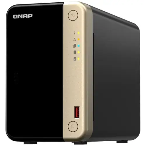 NAS Qnap TS-264, Procesor Intel® Celeron® N5095 2.9Ghz, 2-Bay, 8GB DDR4, 2 porturi 2.5G, 2 porturi USB 2.0, 2 porturi USB 3.2 Gen 2