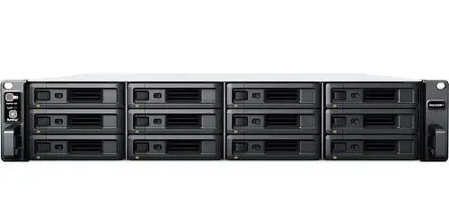 NAS Synology RackStation RS2423RP+, 12 Bay-uri, Gigabit, Procesor AMD Ryzen V1780B, 8 GB DDR4 ECC (Negru)