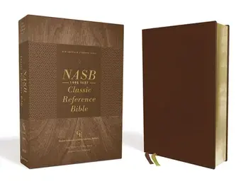 Nasb, Classic Reference Bible, Genuine Leather, Buffalo, Brown, Red Letter, 1995 Text, Art Gilded Edges, Comfort Print/***