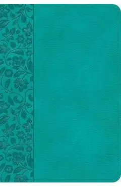 NASB Large Print Compact Reference Bible, Teal Leathertouch - Holman Bible Publishers