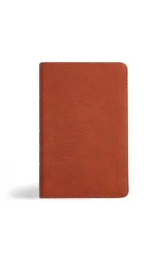 NASB Personal Size Bible, Burnt Sienna Leathertouch - Holman Bible Publishers