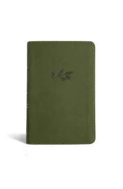 NASB Personal Size Bible, Olive Leathertouch - Holman Bible Publishers