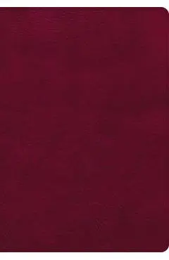 NASB Super Giant Print Reference Bible, Burgundy Leathertouch, Indexed - Holman Bible Publishers