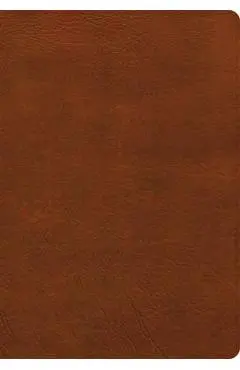 NASB Super Giant Print Reference Bible, Burnt Sienna Leathertouch, Indexed - Holman Bible Publishers