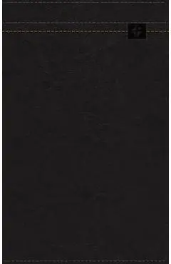 Nasb, Thinline Bible, Large Print, Leathersoft, Black, Red Letter Edition, 2020 Text, Thumb Indexed, Comfort Print - Zondervan