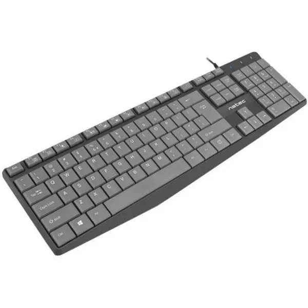 natec Tastatura Natec NKL-1507, cu cablu, EN, Gri