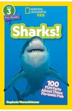 National Geographic Readers: Sharks! ((Level 3)): 100 Fun Facts about These Fin-Tastic Fish - Stephanie Drimmer