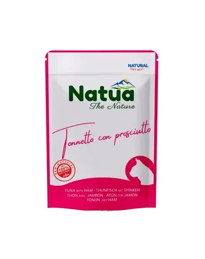 NATUA Natural ton cu șuncă în jeleu pentru pisici 70 g