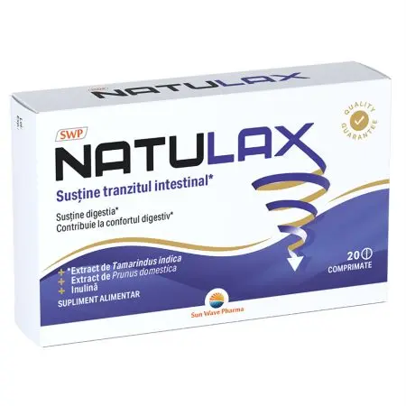 Natulax, Sun Wave Pharma | 20 comprimate