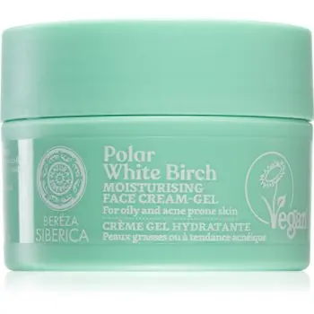 Natura Siberica Polar White Birch crema gel pentru hidratare. pentru ten gras si problematic