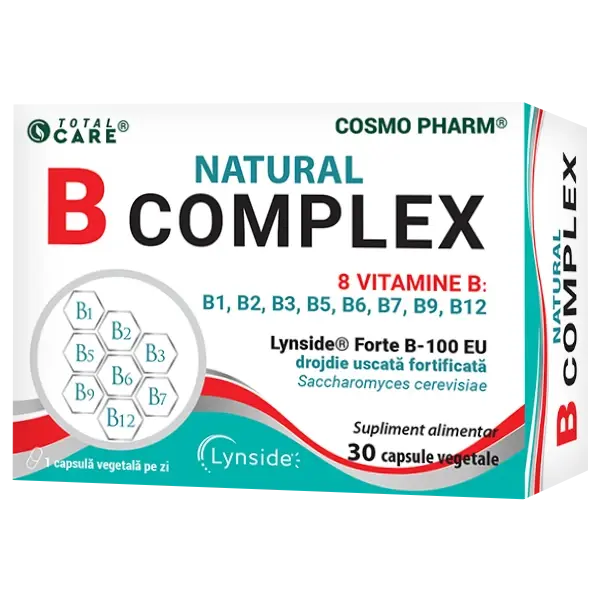 Natural Complex B - vitamine B - 30 capsule, Cosmo Pharm