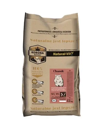 NATURAL-VIT Korona Natury Amestec complet pentru hamsteri 12 kg