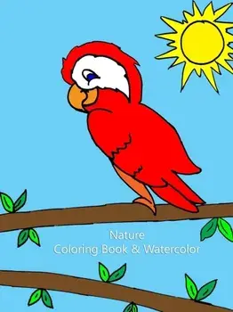 Nature Coloring Book & Watercolor, Paperback/Jeeky