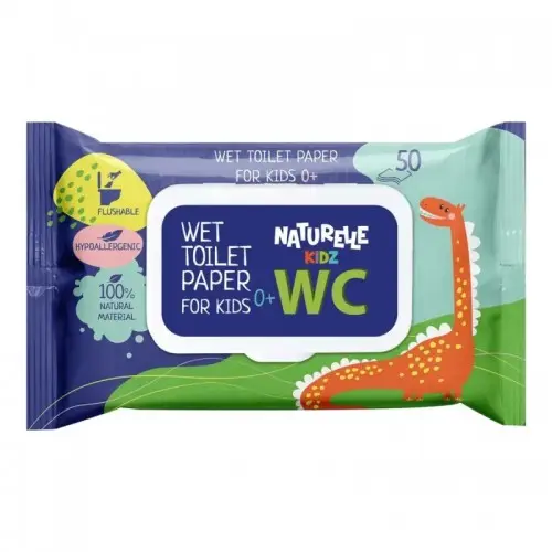 Naturelle hartie igienica umeda Kids, 50 bucati Zephyr Labs