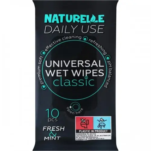 Naturelle servetele umede Classic universale, 10 bucati Zephyr Labs