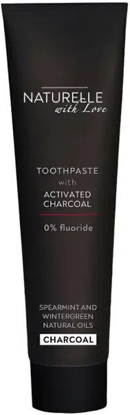 Naturelle with Love Pastă de dinți cu cărbune activ, fără fluor, 65 ml