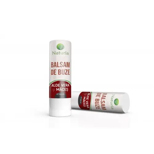 Naturia balsam buze aloe vera si maces x 5.5ml Zephyr Labs