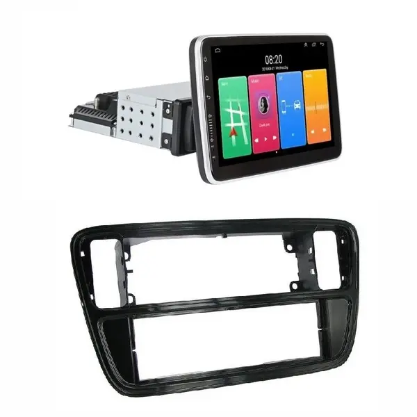 Navigatie 1DIN cu Android Skoda Citigo 2011 - 2019, 2GB RAM, Radio GPS Dual Zone, Display HD 10" Touchscreen reglabil 360 grade, Internet Wi-Fi, Bluetooth, MirrorLink, USB