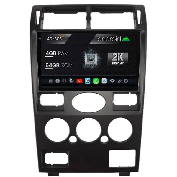 Navigatie 2K Ford Mondeo (2001-2007) Clima Manuala, Android, S-Quadcore 4GB RAM + 64GB ROM, 9.5 Inch - AD-BGS90042K+AD-BGRKIT127 - Copie