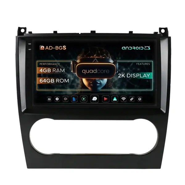 Navigatie 2K Mercedes Benz G-Class W463 (2009-2012), Android, S-Quadcore 4GB RAM + 64GB ROM, 9.5 Inch - AD-BGS90042K+AD-BGRKIT414v2
