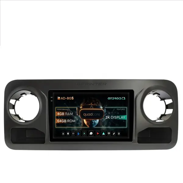 Navigatie 2K Mercedes Benz Sprinter, Android, S-Quadcore 4GB RAM + 64GB ROM, 10.36 Inch - AD-BGS100042K+AD-BGRKIT407V2